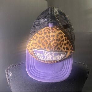 Vans Leopard and Purple Trucker Hat